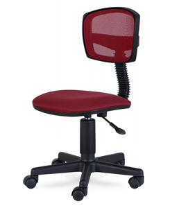 Кресло офисное CH-299BL, ткань 15-11, бордовое