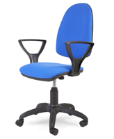 Кресло офисное «Престиж» с подл., ткань, синее
